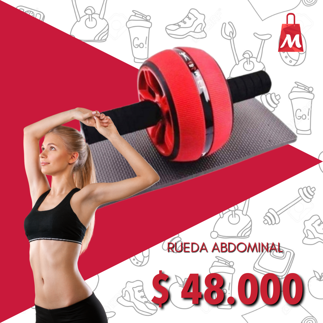 Rueda Abdominal Profesional Antideslizante