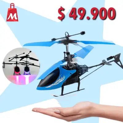 Helicóptero Volador Con Sensor